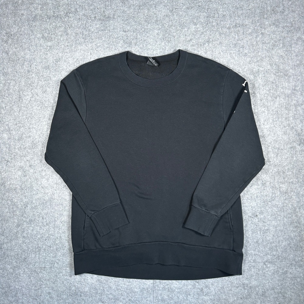 Nike pullover sweater Mens Medium Black Just Do It Sleeve Dri-Fit